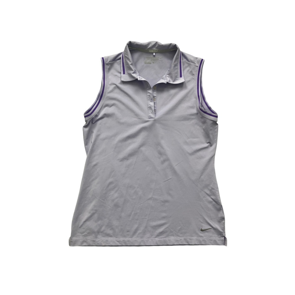 Nike Golf Tour Performance Dri-FIT Sleeveless Shirt Lavender Purple Womens M